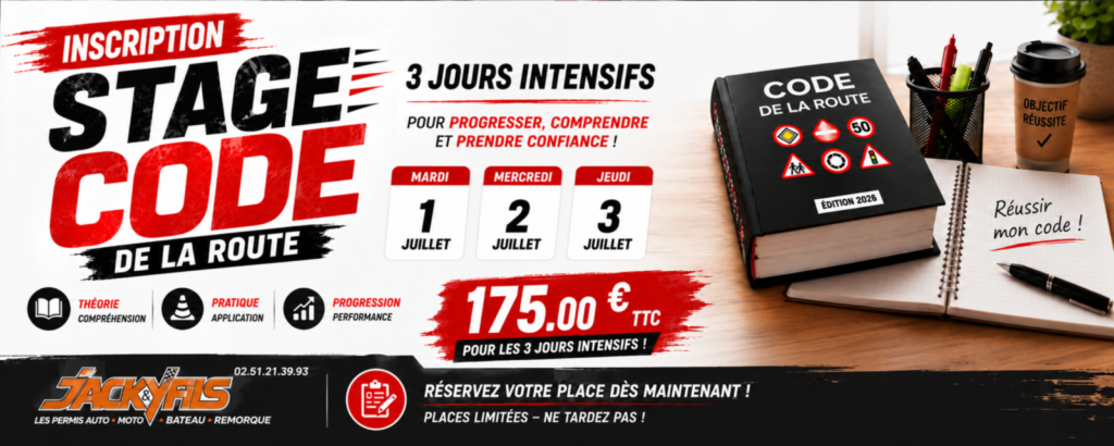 Satge Code 3 jours ! Satge Code 3 jours !